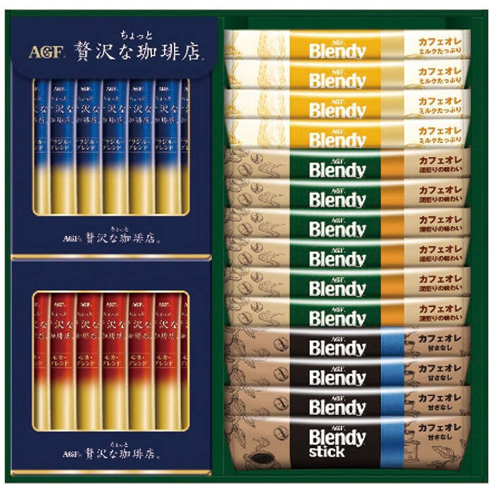 AGF スティック カフェオレ&ブラック アソート ギフト [直送商品](4210-063)
