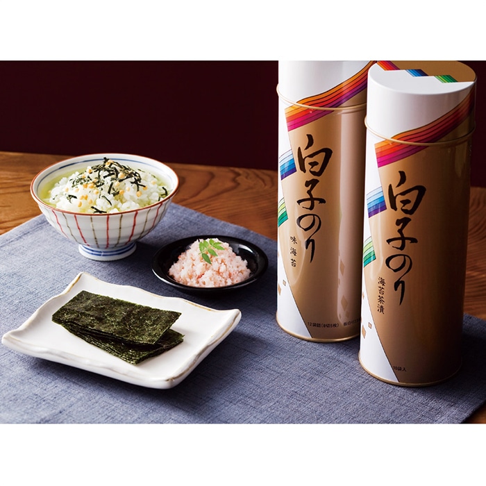 白子のり のり･お茶漬け・かに缶 詰合せ [直送商品](4244-064)