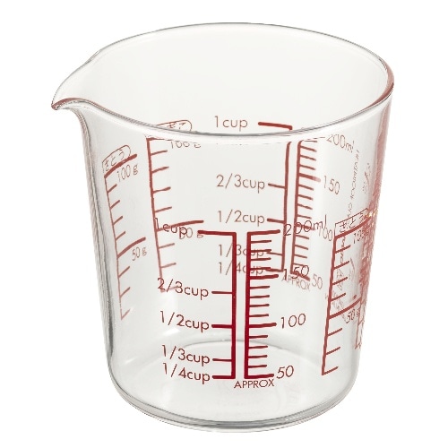 MJC-20-R-BK 耐熱ガラスメジャーカップ200 [1個]