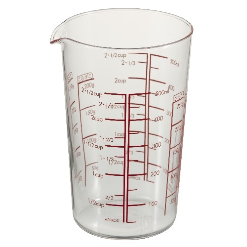 MJC-50-R-BK 耐熱ガラスメジャーカップ500 [1個]