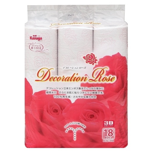 春日製紙 デコレーションローズTPW18Rピンク 白