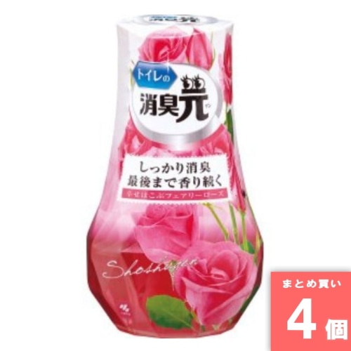 [取寄10][まとめ買い]【4個セット】トイレの消臭元幸せはこぶフェアリーローズの香り [4987072029695]
