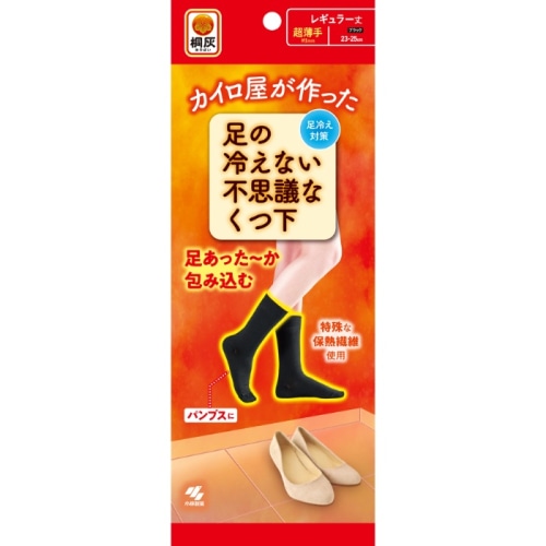 不思議な靴下レギュラー超薄手黒S