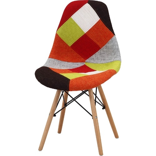 イームズパッチワークシェルチェア レッド [1脚]
