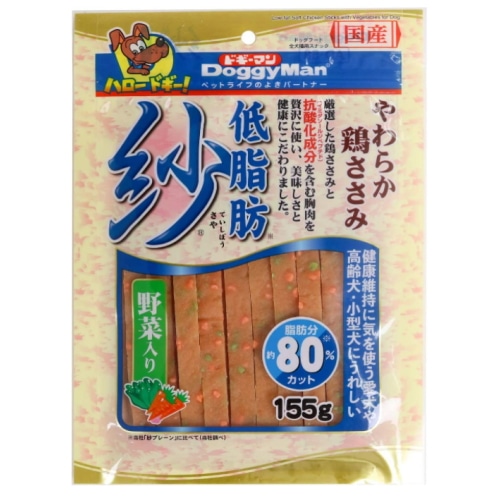 ドギーマン 低脂肪 紗 野菜入り 155g
