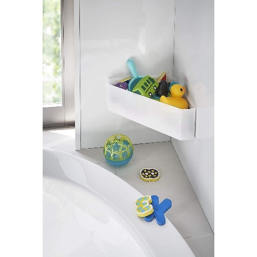 MGバスルームコーナーおもちゃラック ミスト ホワイト