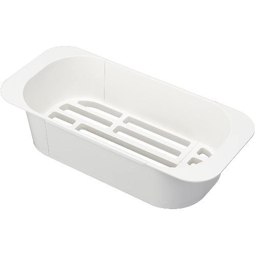 伸縮水切りバスケット アクア ホワイト [1個入り]