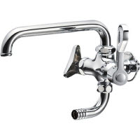 厨房用二口横形自在水栓 E2310-13