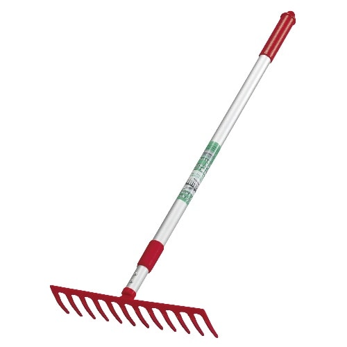 芝のサッチ取り伸縮レーキ 4036 シルバー