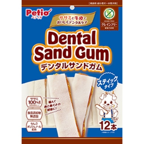 ペティオ デンタルサンドガムスティック12本