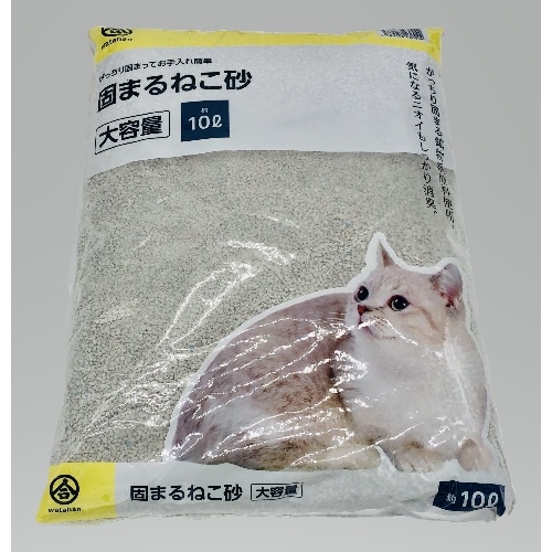 [取寄10]綿半パートナーズ 固まるねこ砂 大容量 10L[4589458436044]