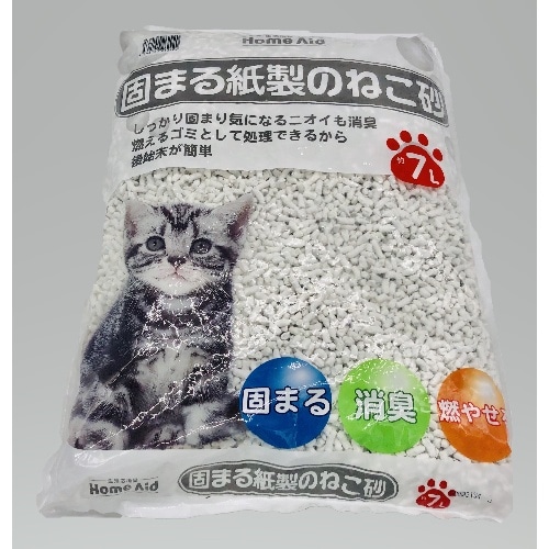 [取寄10]綿半パートナーズ 固まる紙製のねこ砂 6L[4562150262920]