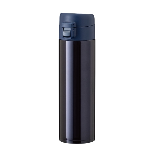 水筒 ワンタッチライトマグ 520ml 軽量 約225g 62℃以上 / 6時間 真空断熱 二重構造 WW-501NV ネイビー