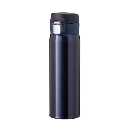 水筒 ワンタッチマグ  495ml 超軽量 約200g 72℃以上 / 6時間 真空断熱 二重構造 WREW-500NV ネイビー