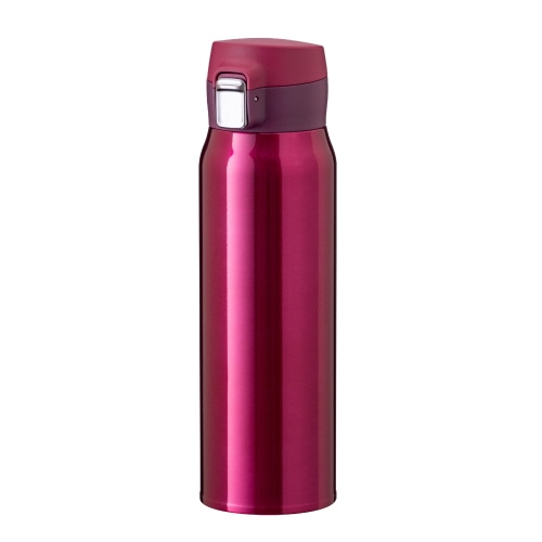 水筒 ワンタッチマグ 620ml 超軽量 約235g 73℃以上 / 6時間 真空断熱 二重構造 AREW-600RD レッド