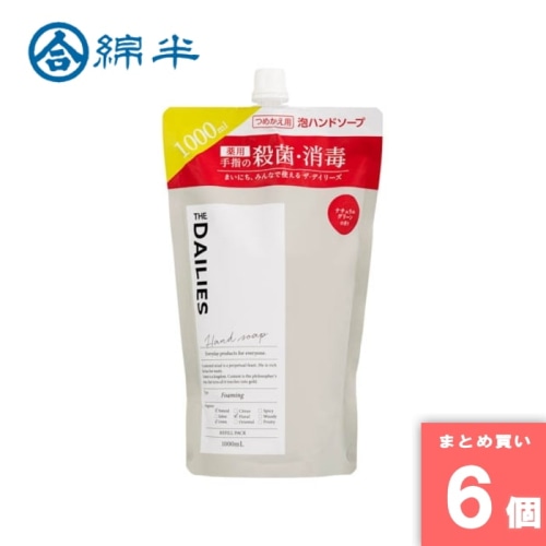 [取寄10][まとめ買い]【6個セット】薬用泡ハンド詰替1000ml [4589458485073]