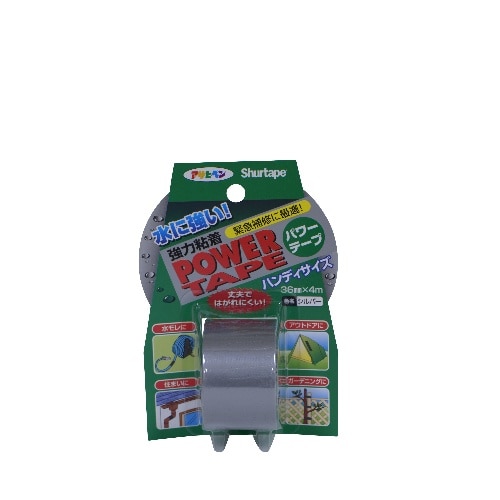 パワーテープミニ 36mm×4m T041 シルバー