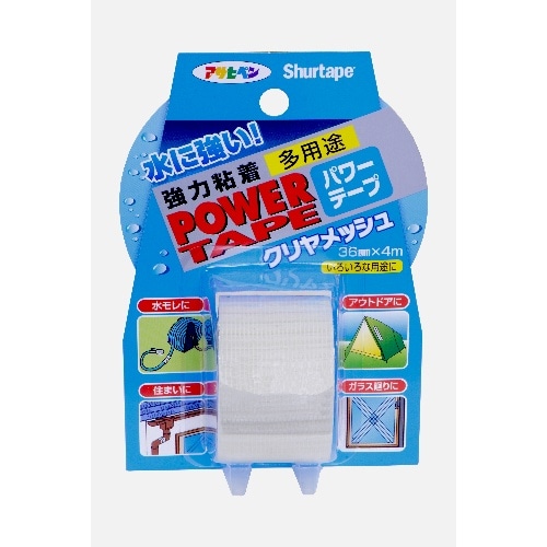 パワーテープミニメッシュ 36mm×4m T044 クリヤ