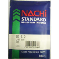 鉄工用ドリル 10本袋入 6.0mm