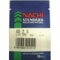 鉄工用ドリル 10本袋入 2.5mm