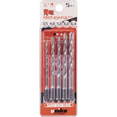 ユニカ充電ドリルセット5PCDPRJ-5A