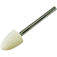 ヤナセ フェルト軸付ホイール砲弾型 10×15×3mm HFT10