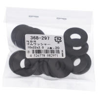 ゴムワッシャー 10×22×2.0 368-297 約20個入