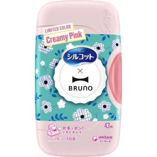 シルコットウェット ノンアルコール除菌 本体 43枚 BRUNO企画