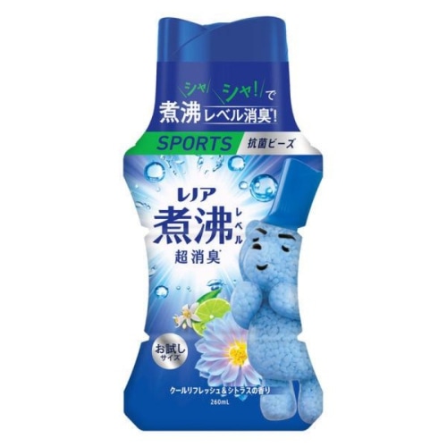 レノア煮沸レベル消臭抗菌ビーズ スポーツ クールリフレッシュ＆シトラスの香り ミニボトル 260ml