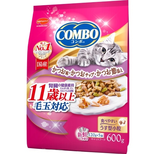 日本ペットフード ミオコンボ毛玉対応かつお味11歳以上 [600g]