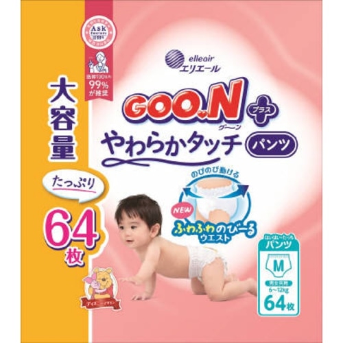 グーンプラス やわらかタッチパンツ Mサイズ 64枚