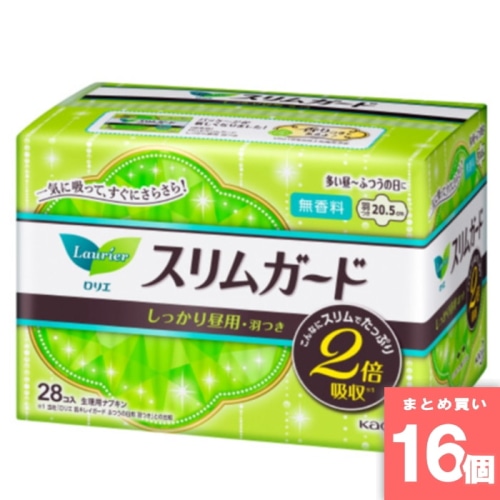 [取寄10][まとめ買い]【16個セット】ロリエスリムガード多い昼～ふつうの日用羽つき [4901301254252]