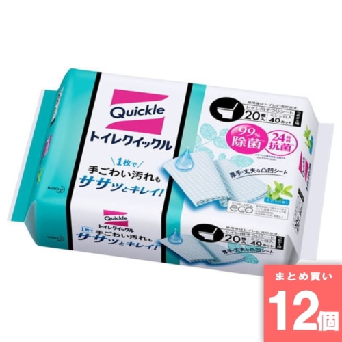 [取寄10][まとめ買い]【12個セット】トイレクイックル詰替ジャンボ 20枚 [4901301233424]