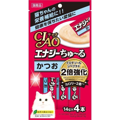いなばペットフード エナジーちゅーるかつお [14g×4本]