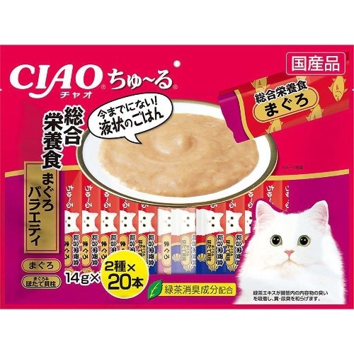 いなばペットフード ちゅーる総合栄養食まぐろバラエティ [14g×40本]