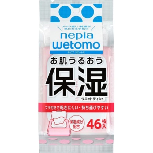 ネピア WETOMO お肌うるおう保湿ウエットティシュ 46枚