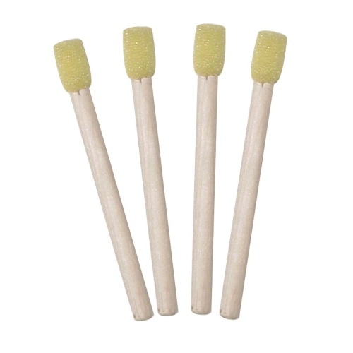 スポンジステンシルブラシ 10m/m 4本入