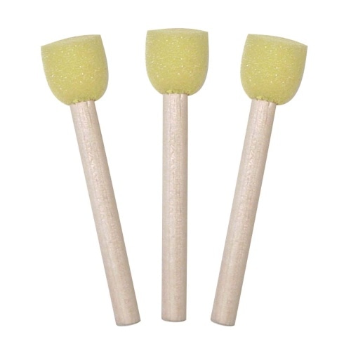 スポンジステンシルブラシ 20m/m 3本入