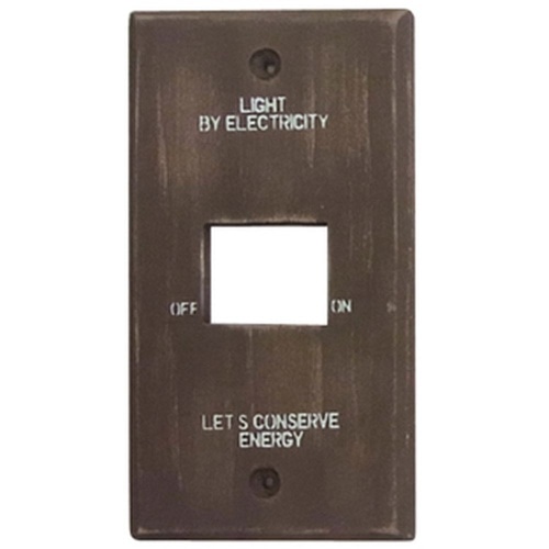 スイッチプレート 1口 71600020 ダークグレー