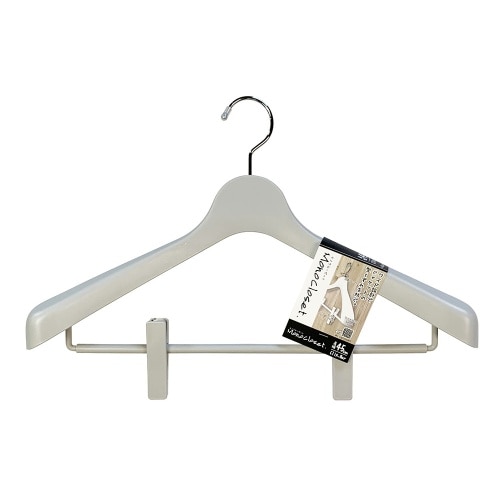モノクローゼットスーツハンガークリップ45グレー [1本]