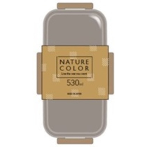 PFLB6AG モーブグレー 抗菌ふわっと弁当箱 [1個]