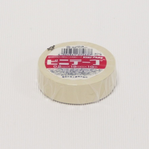 ビニールテープ #101 19X10M/IV クリーム