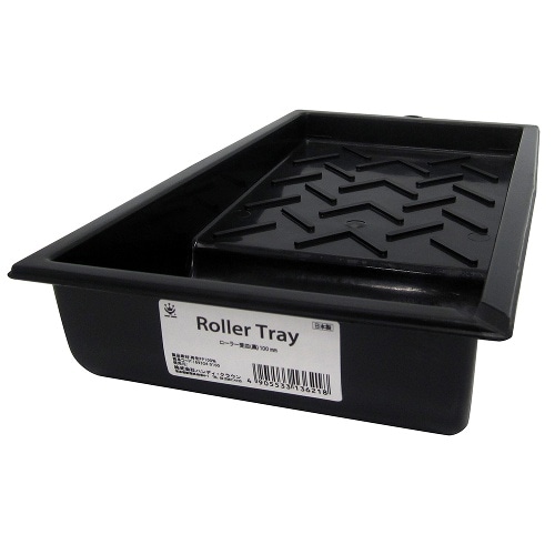 ローラー受け皿黒 100ミリ
