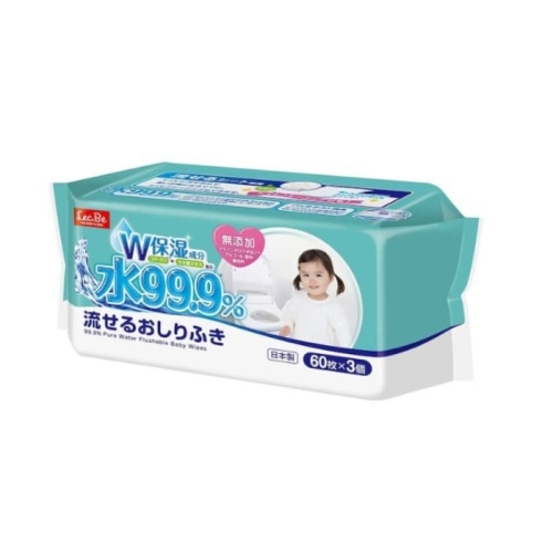 99.9 流せるおしりふきW 60枚X3個 E00870