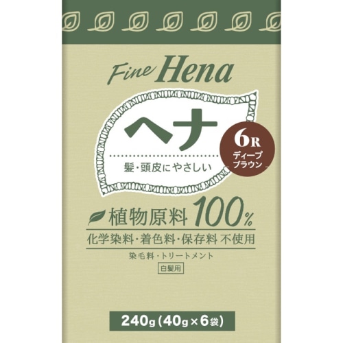 テンスター ファインヘナ6P ディープブラウン 40g×6P