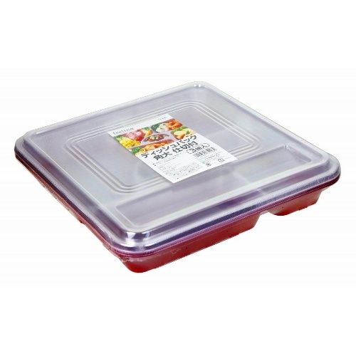 FLディッシュパック角大 仕切付3P [1パック]
