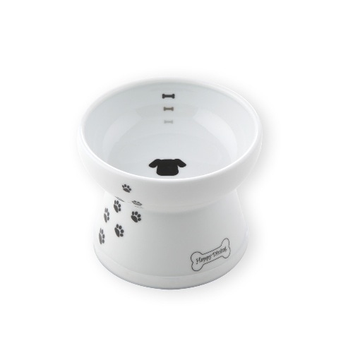 猫壱 脚付フードボウル 犬用 犬柄 [1個]