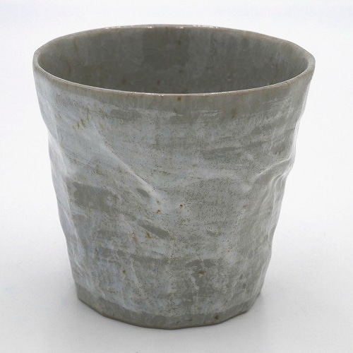 手折れ焼酎カップ 青磁 グレー