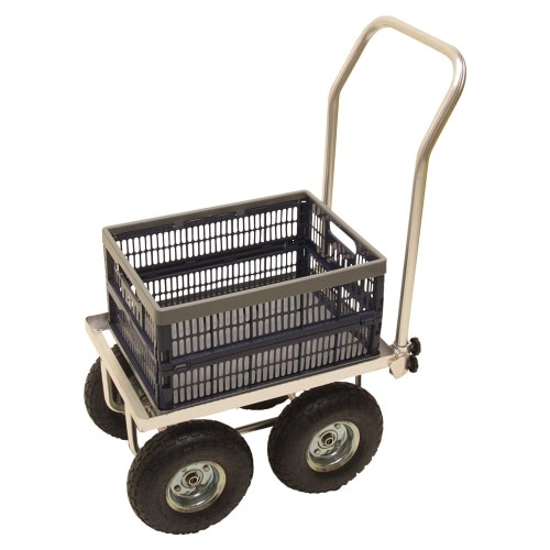 アルミ園芸運搬車 シルバー