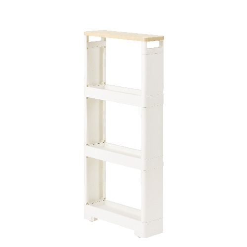 リセ スーパースリムラック4段ウッド [1個]